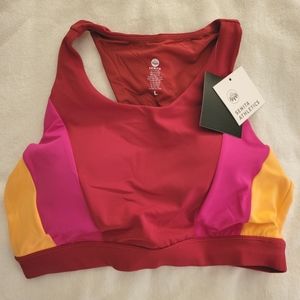 Senita Athletics Trio Sports Bra, Size Large